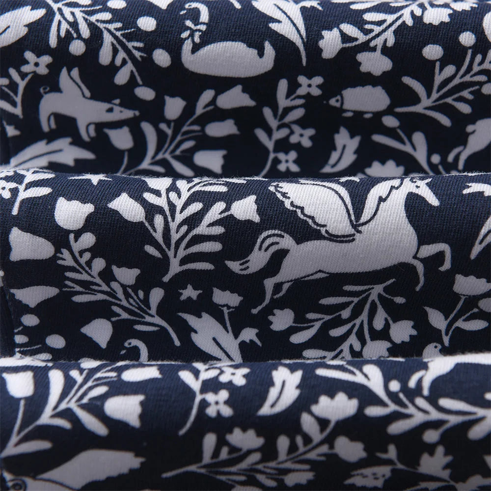 VIKITA Girls Leggings for Kids Unicorn Cartoon Print Cotton Casual Floral Pencil Pants Toddlers Teenage Skinny Cute Trousers