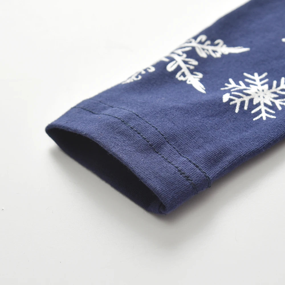 VIKITA Girls Snowflakes Print Christmas New Year Gift Dress Girls Autumn Winter Long Sleeve Gradient Princess Party Dresses