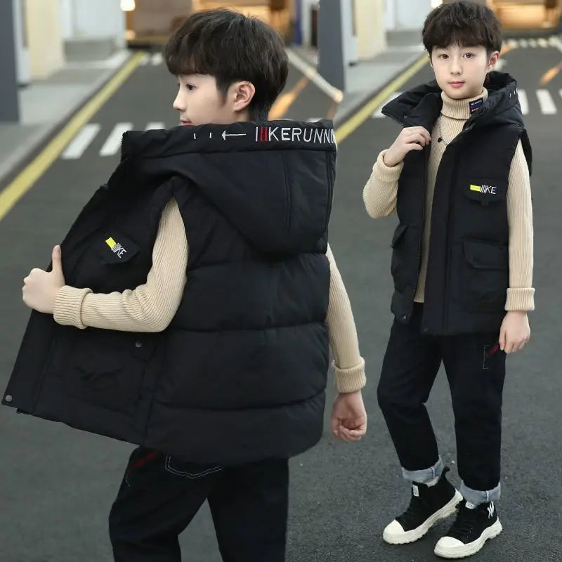 Boys Winter Stylish Cotton-Padded Down Coat 2025 New Big & Medium Size