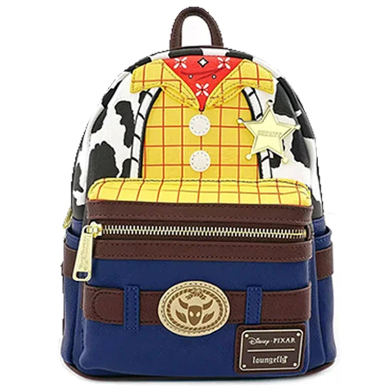 Loungefly Pixar Toy Story Movie Collab Triple Pocket Mini Backpack ﻿wallet