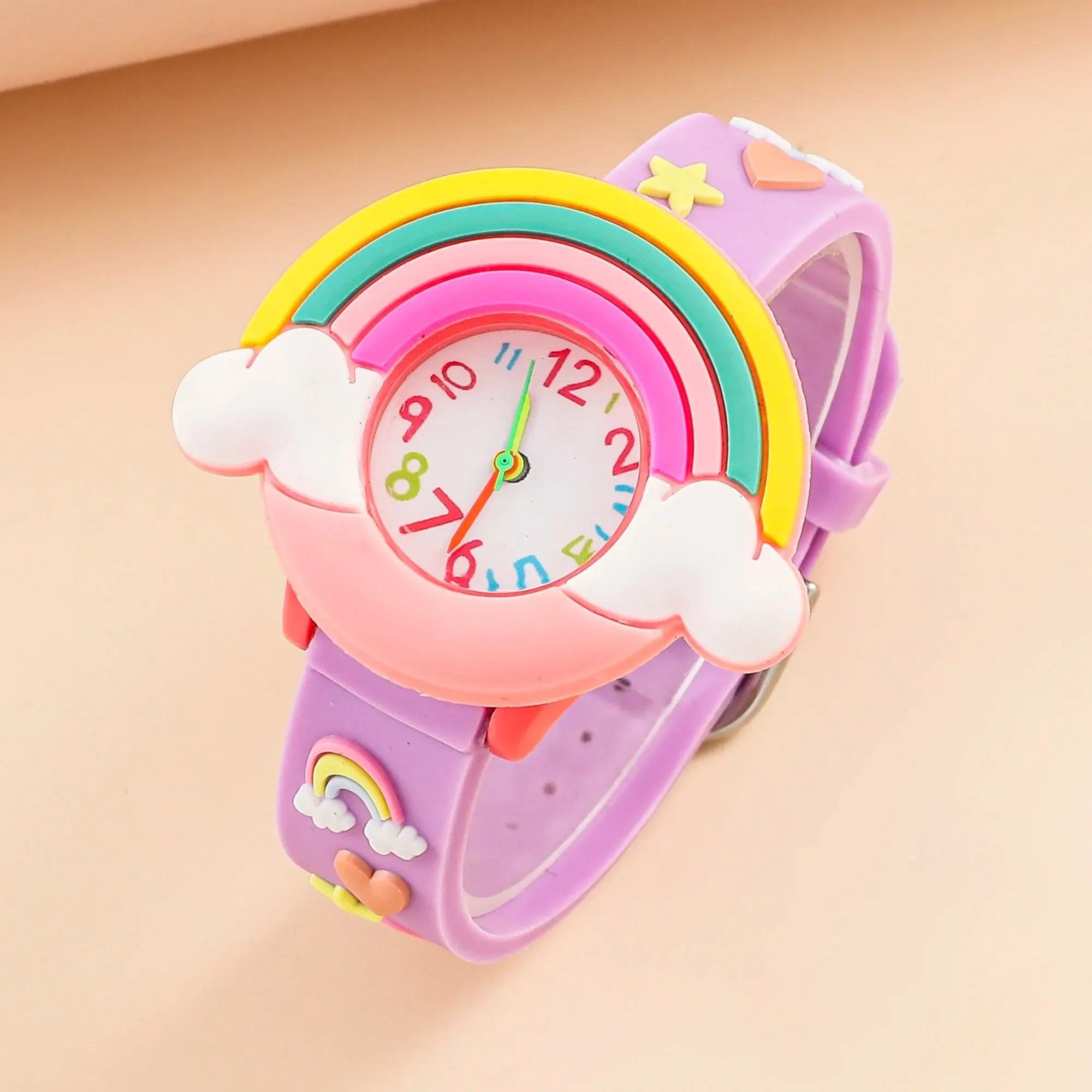 Meninos e meninas com crianças Cute Fashion Snap Watch Quartz Watch