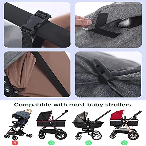 Baby Stroller Sun Cover Sun Shade, Awning Sun Protection Canopy Pushchair Buggy Hood Cover, Pram Sun-proof Rain Cover UV Proof
