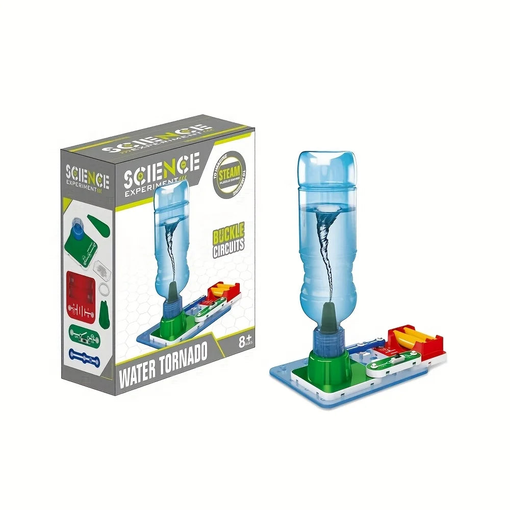 Tornado Maker DIY A Battery Powered Tabletop Water Tornado Empty Bottle Construction STEM Science Craft & Activity Kit Toy Kids