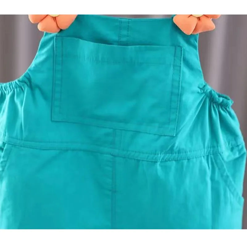 New Summer Baby Clothes Suit Children Girls Cute Short Sleeved T-Shirt Overalls 2Pcs/Sets Toddler Casual Costume Kids Tracksuits