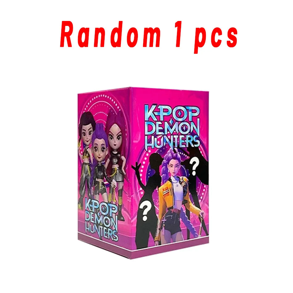 Hot Anime Figure K-pop Demon Hunters with Box Kawaii Boys Girls Gifts For Kids Fans Halloween Christmas Figure Decorative Gifts