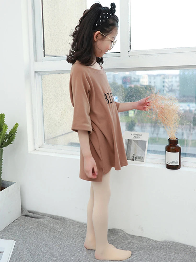 1/2/4/6/8 Pairs/lot Spring Summer Candy Kids Pantyhose Ballet Dance Tights for Girls Stocking Children Velvet Solid White