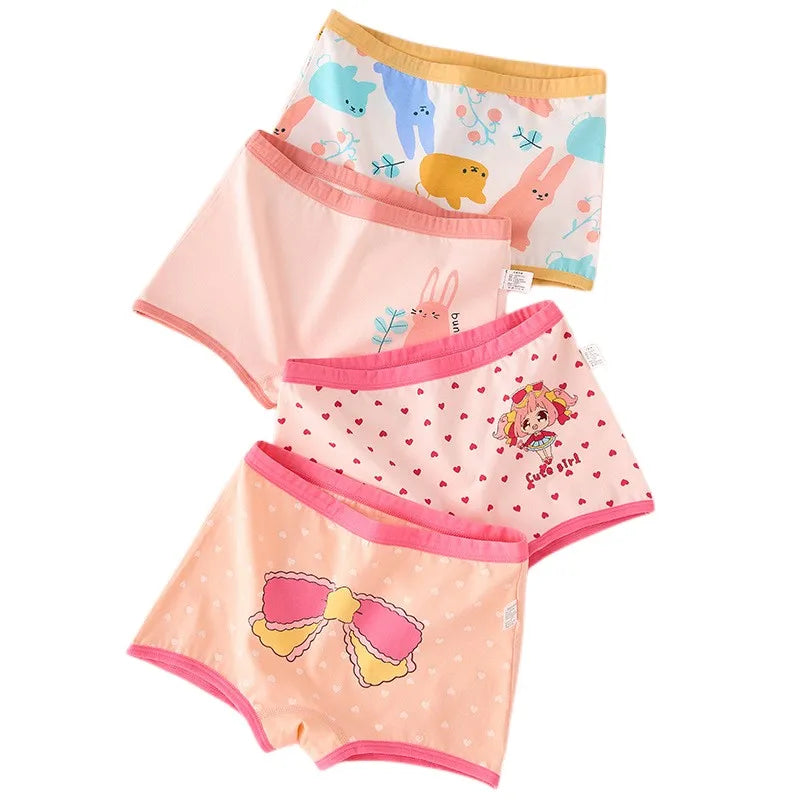 Girl A Cotton Briefs Boxers Breathable Underpants Girl Quality Panties Size 90-165 Healthy Briefs Kids Comfortable Soft Boxers