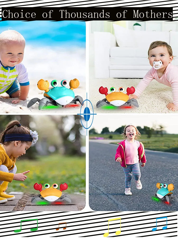 Kids Induction Escape Octopus Crab Crawling Toy Baby Electronic Pets Musical Toys Educational Christmas Gift Toddler Moving Toy