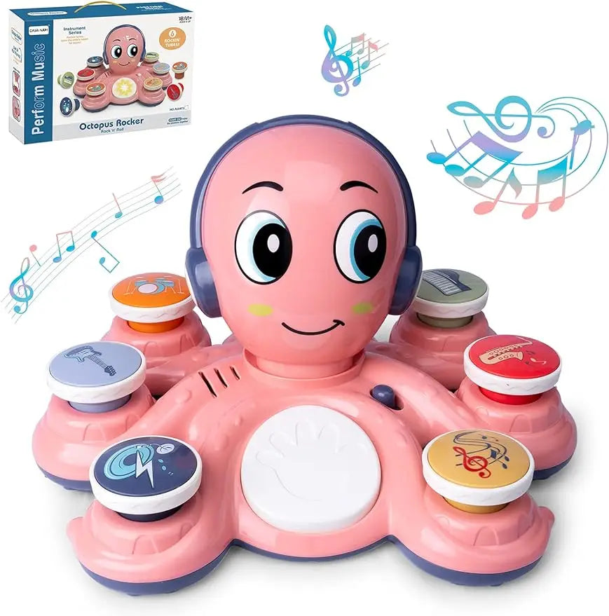 Baby Musical Toys Learning Toys for Toddlers Octopus Music Toys Preschooler Musical Educational Instruments Toy for Baby Kids