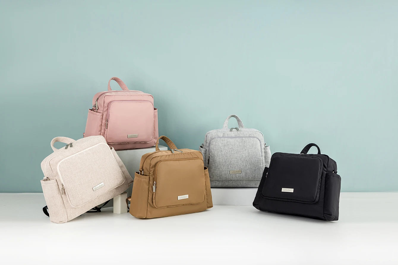 Soboba 2023 New Diaper Bags for Mother Waterproof Large Capacity Solid Polyester Diaper Backpacks Travel Bag for Newborn Baby