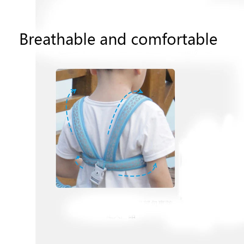 2 in 1 Baby Harness Belt Leashes+Anti Lost Wrist Link,Child Anti Lost Leash Baby Cute Harness Belt Strap Hold Kids Wrist Link