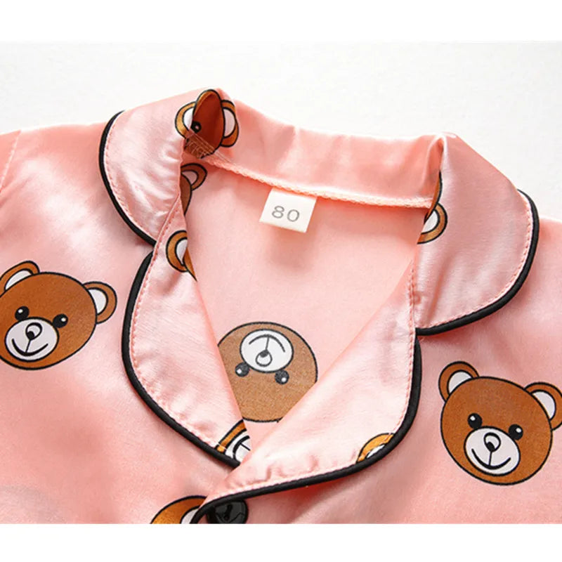 New Summer Baby Boys Clothes Suit Children Girls Sleepwear Shirt Shorts 2Pcs/Sets Kids Pajamas Toddler Costume Infant Tracksuits