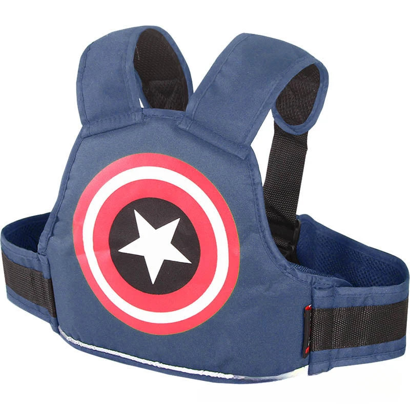 Child Safety Harness Cartoon Kids Motorcycle Safety Harness Adjustable And Breathable Children Passenger Harness With Shoulders