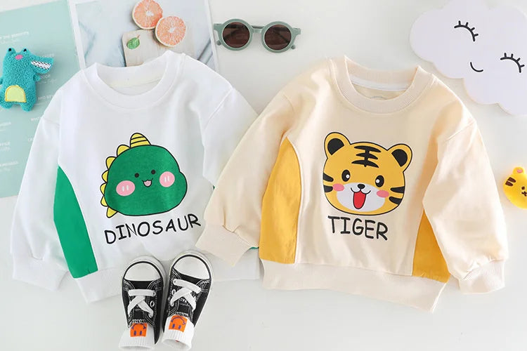 New Spring Autumn Baby Clothes Children Boys Girls Cartoon T-Shirt Pants 2Pcs/Sets Toddler Casual Costume Infant Kids Tracksuits