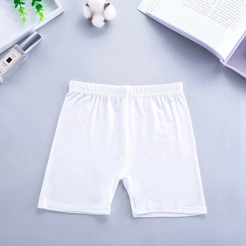 6PCS Kids Cotton Girls Safety Pants Top Quality Short Pants Underwear Children Summer Shorts Underpants For 2-10Y