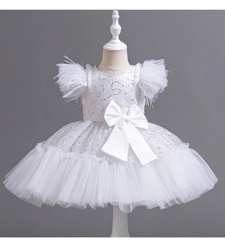 6633 Little Baby Clothing Girl Wedding Dress Kids Birthday Party Princess Dresses Children Wedding Ceremony Costume