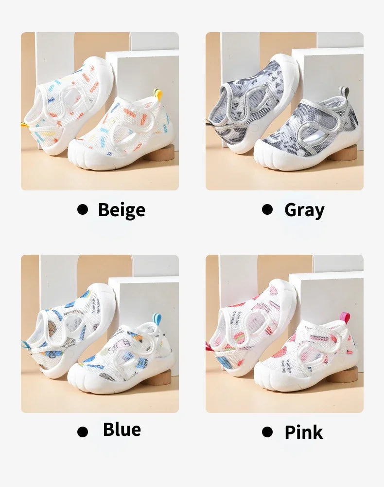 1-4T Summer Breathable Air Mesh Kids Sandals Baby Unisex Casual Shoes Anti-slip Soft Sole First Walkers Infant Lightweight Shoes