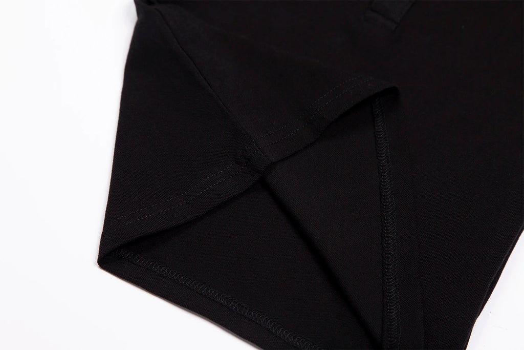 Mudkingdom Boys Pique Polo Shirts Plain Solid Short Sleeve Uniform T-shirts  Collared Cotton Tops for Children School Clothes