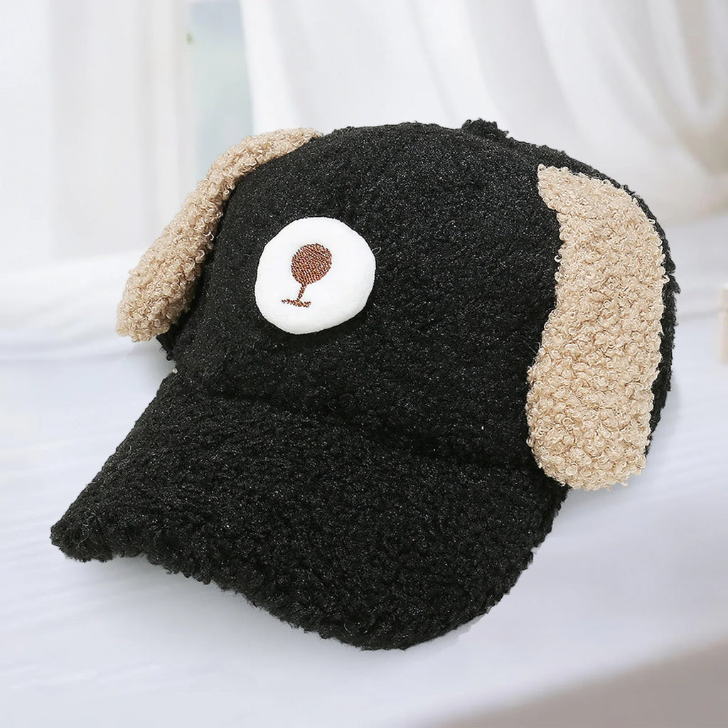 Cozy Knit Beanie Hat for Women Girls Warm Winter Pom Pom Cap with Faux Fur Lining and Cute Cat Ears Embellishment