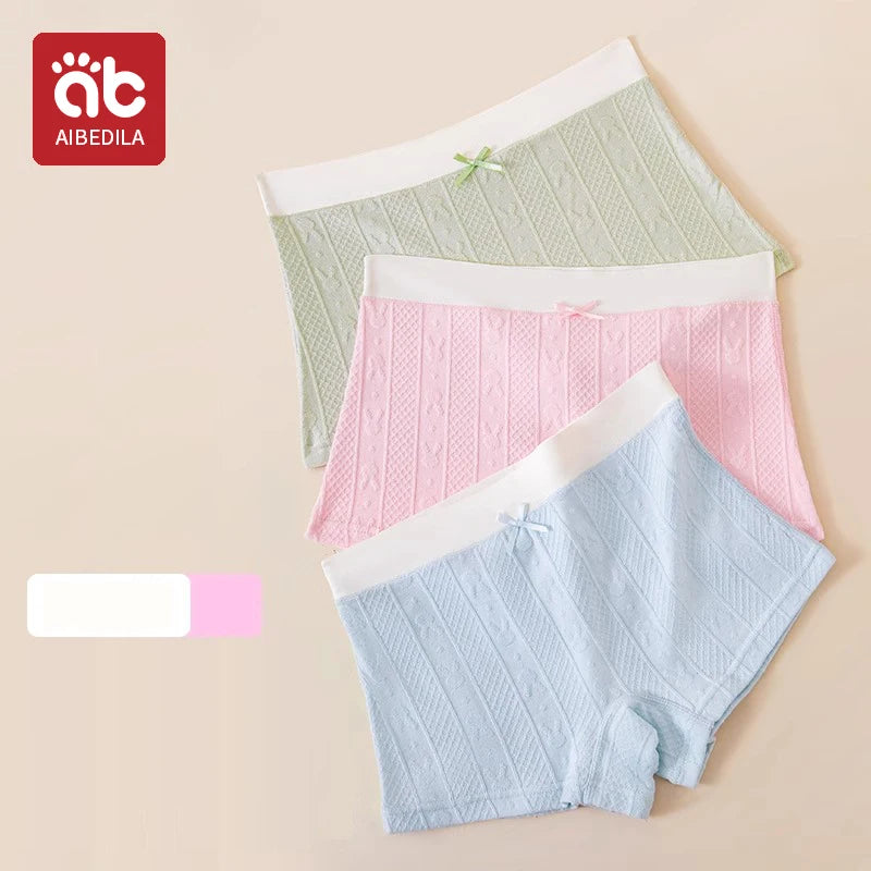 AIBEDILA Baby Girls Panties Cotton Soft Cartoon Child Underwear for Girls Kids jacquard Breathable Teen Children's Briefs