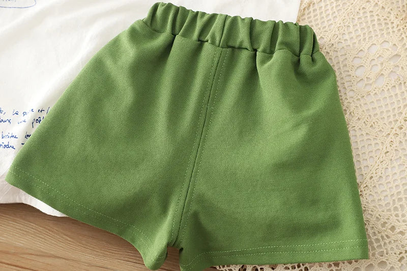 New Summer Baby Girls Clothes Suit Children Boys Fashion Vest Shorts 2Pcs/Sets Kids Clothing Infant Costume Toddler Tracksuits