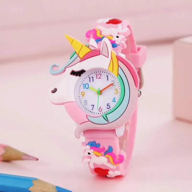 Meninos e meninas com crianças Cute Fashion Snap Watch Quartz Watch