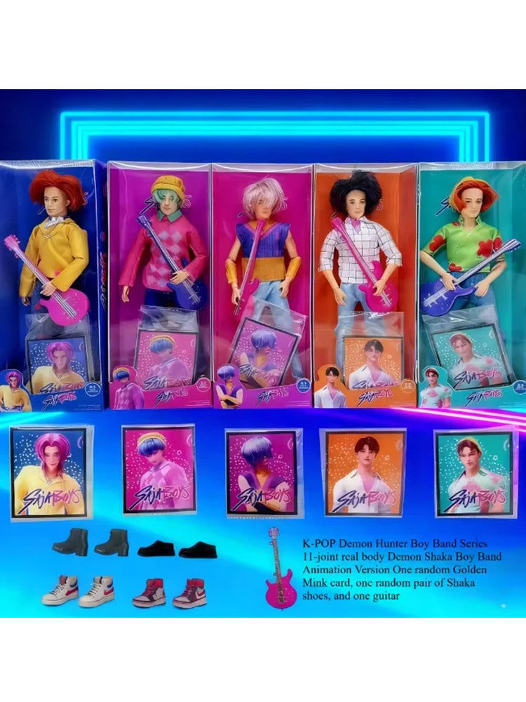 Demon Hunters 11 Joint movable SajaBoys K-POP Boy Band Doll Demon Saga Action Figure Toy Anime Character DIY Toy