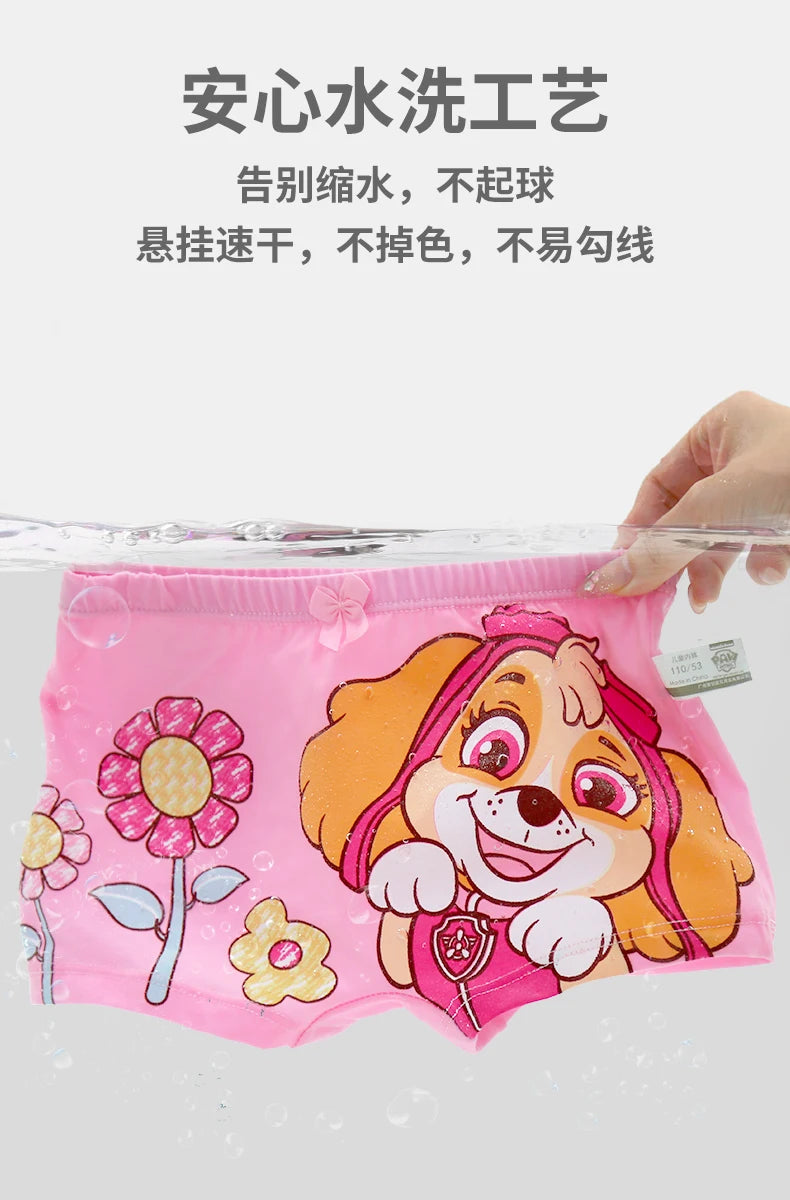 High Quality Original Paw Patrol 4PCS/SET Baby Girl's Underwear Kids Underpants Liberty Skye Mmarshall Rubble Everest For 2-8T