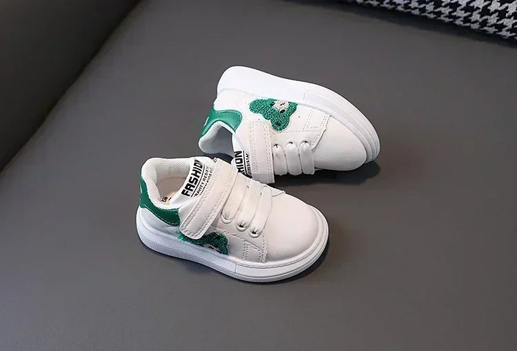 1-6 Years Old Children Autumn Sports Shoes Cat Paw Baby Girl Small White Shoes Casual Children Skate