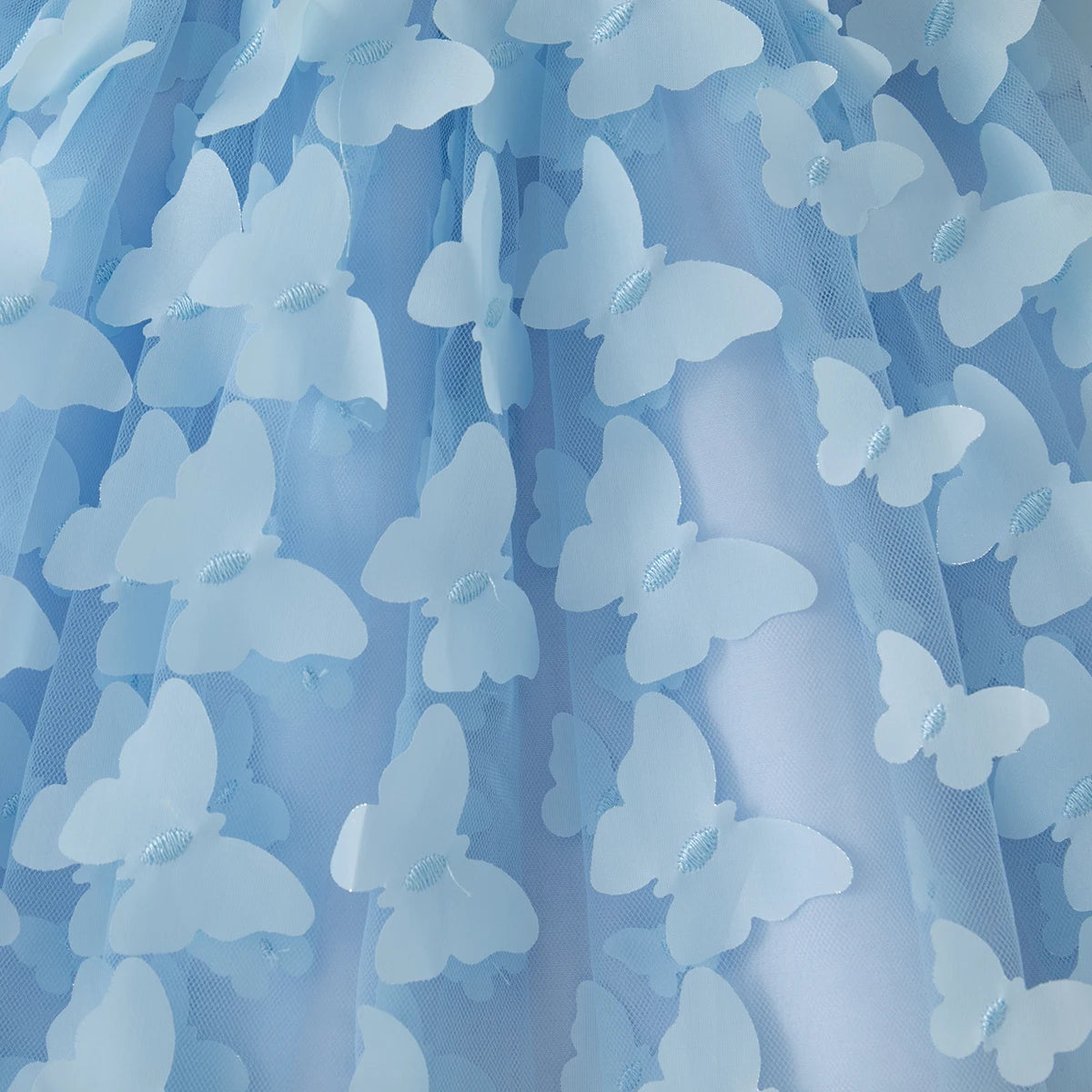 Summer New Butterfly Chiffon Baby Girl Princess Dress, Birthday Party Children'S Clothes For Babies Aged 3 Months To 3 Years Old