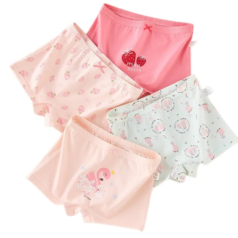 Girl A Cotton Briefs Boxers Breathable Underpants Girl Quality Panties Size 90-165 Healthy Briefs Kids Comfortable Soft Boxers