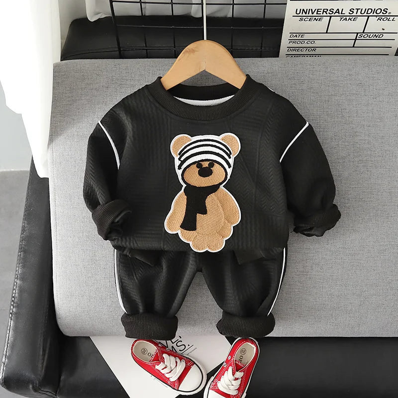 New Autumn Fashion Baby Clothes For Boys Children Girls T-Shirt Pants 2Pcs/Sets Toddler Casual Cotton Costume Kids Tracksuits