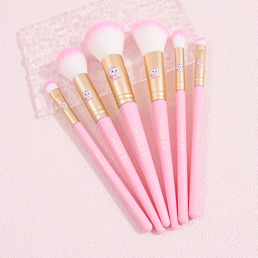 Cartoon cute Mary cat makeup brush gift box, creative cartoon facial makeup tools, suitable for girls' birthday gifts, holiday p