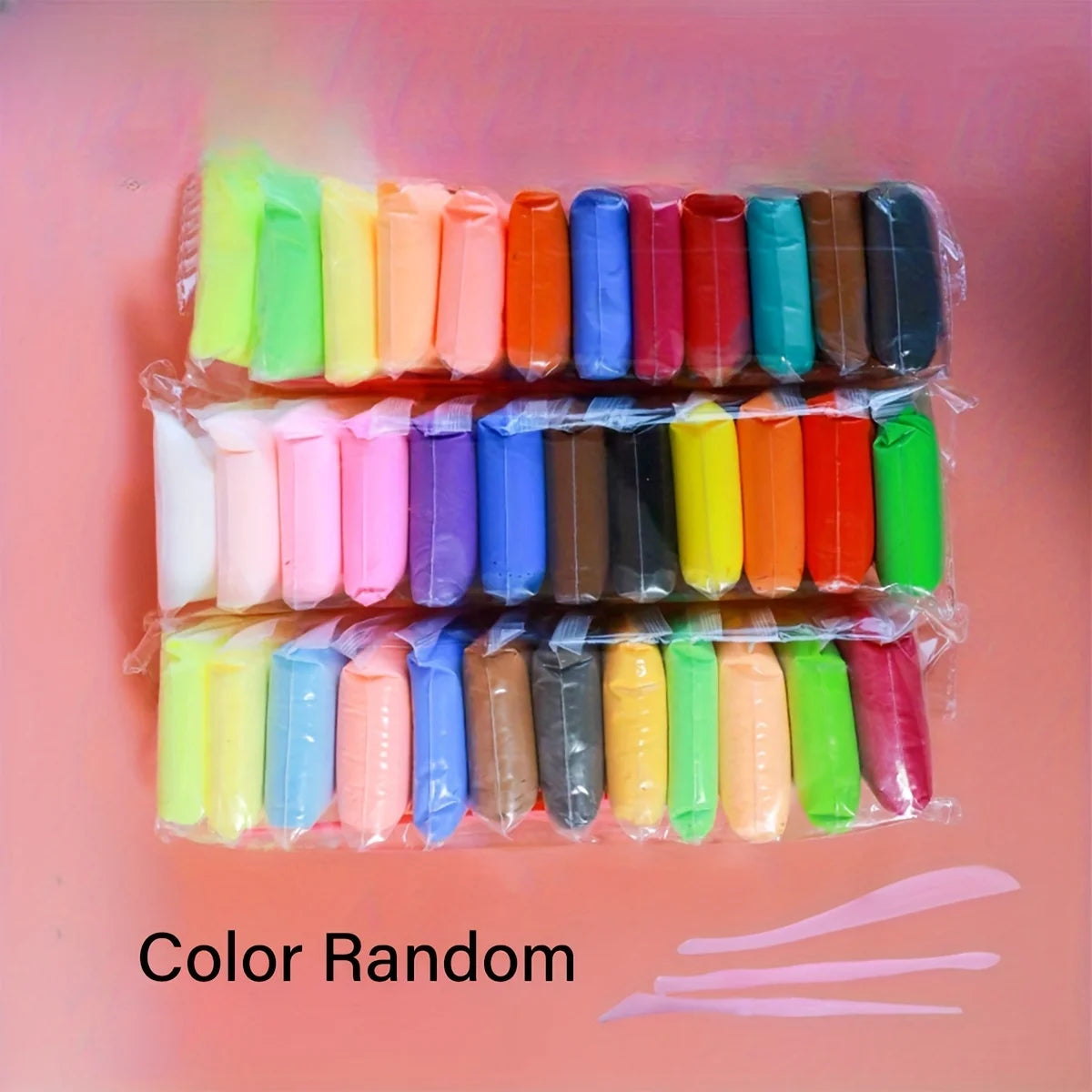 12/24/36pcs Magic Air Dry Clay Set - Non-Toxic Modeling Fun for Kids & Gifts -includes Vibrant Colors and Deluxe Tool Kit