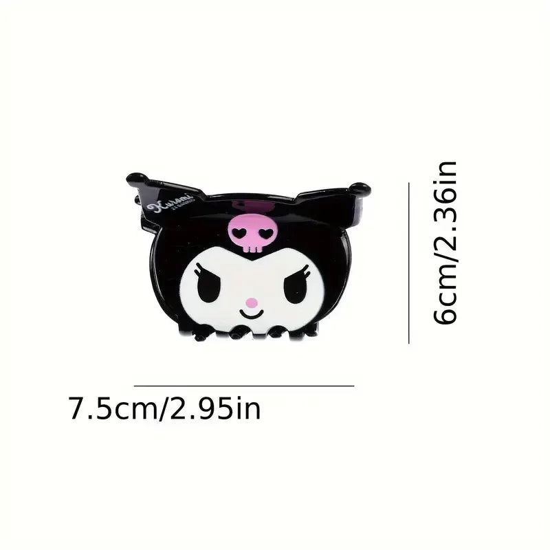 1pc/6pcs Sanrio Cute Cartoon Hair Clip Pink Accessory Claw Adorable Hair Clip Perfect Gift for Family Members New Collection