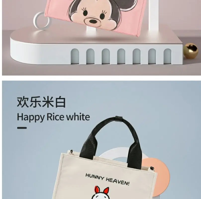 Disney New Diaper Bag Handbag Luxury Brand Fashion Baby Diaper Bag Large Capacity Cartoon Baby Stroller Bag Multifunctional