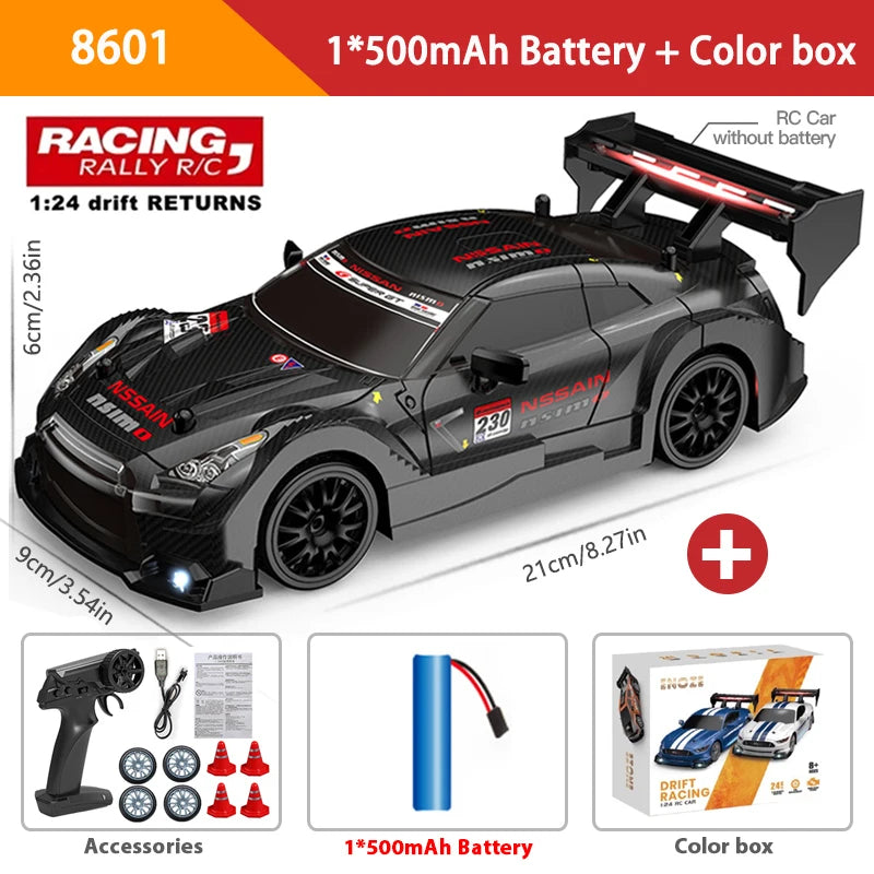 2.4G High speed Drift Rc Car 4WD Toy Remote Control AE86 Model GTR Vehicle Car RC Racing Cars Toy for Children Christmas Gifts