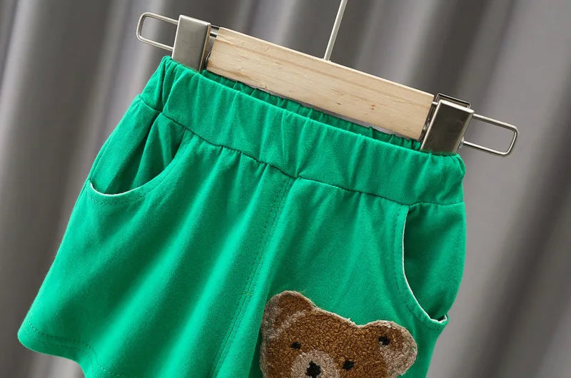 New Summer Baby Girls Clothes Suit Children Boys Cartoon T-Shirt Shorts 2Pcs/Sets Toddler Casual Costume Infant Kids Tracksuits