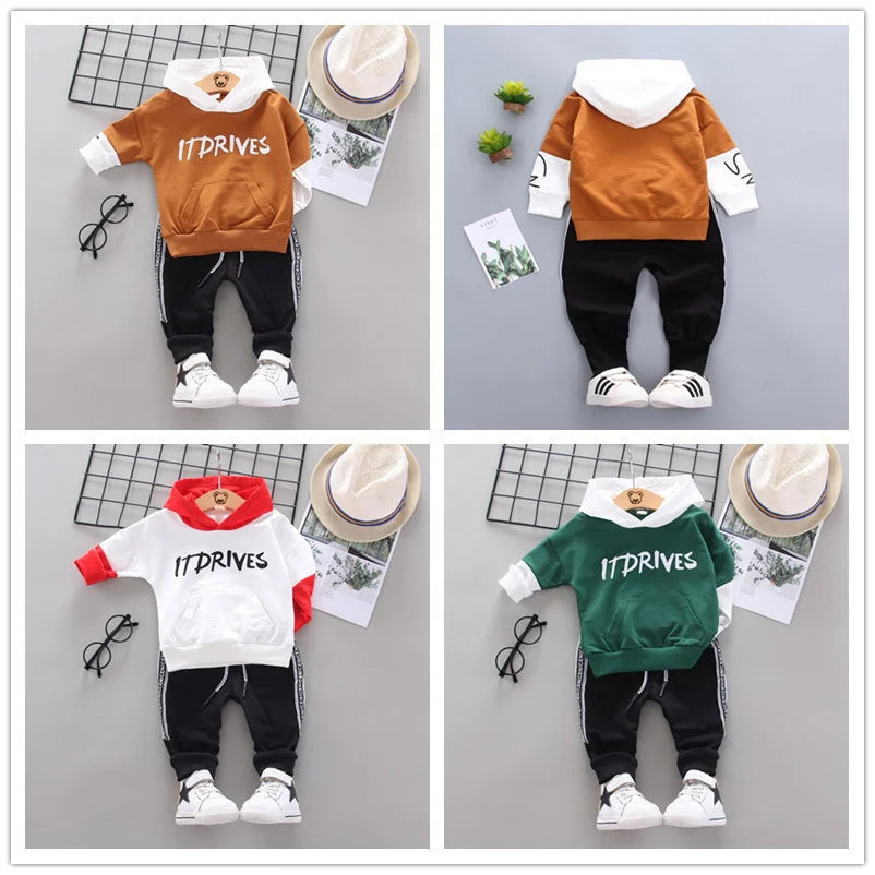 New Spring Autumn Baby Girl Clothes Children Boys Hoodies Pants 2Pcs/Sets Kids Outfits Toddler Casual Costume Infant Tracksuits