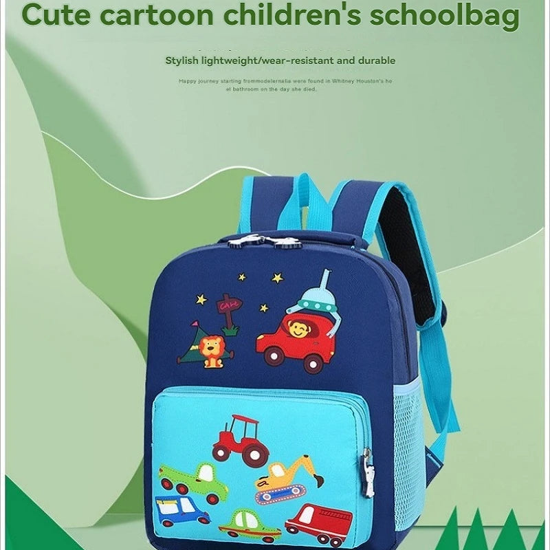 Lightweight Kids Backpack School Bag Children Cute Cartoon Animal Car Travel Rucksack Backpack For Kindergarten Boys Girls