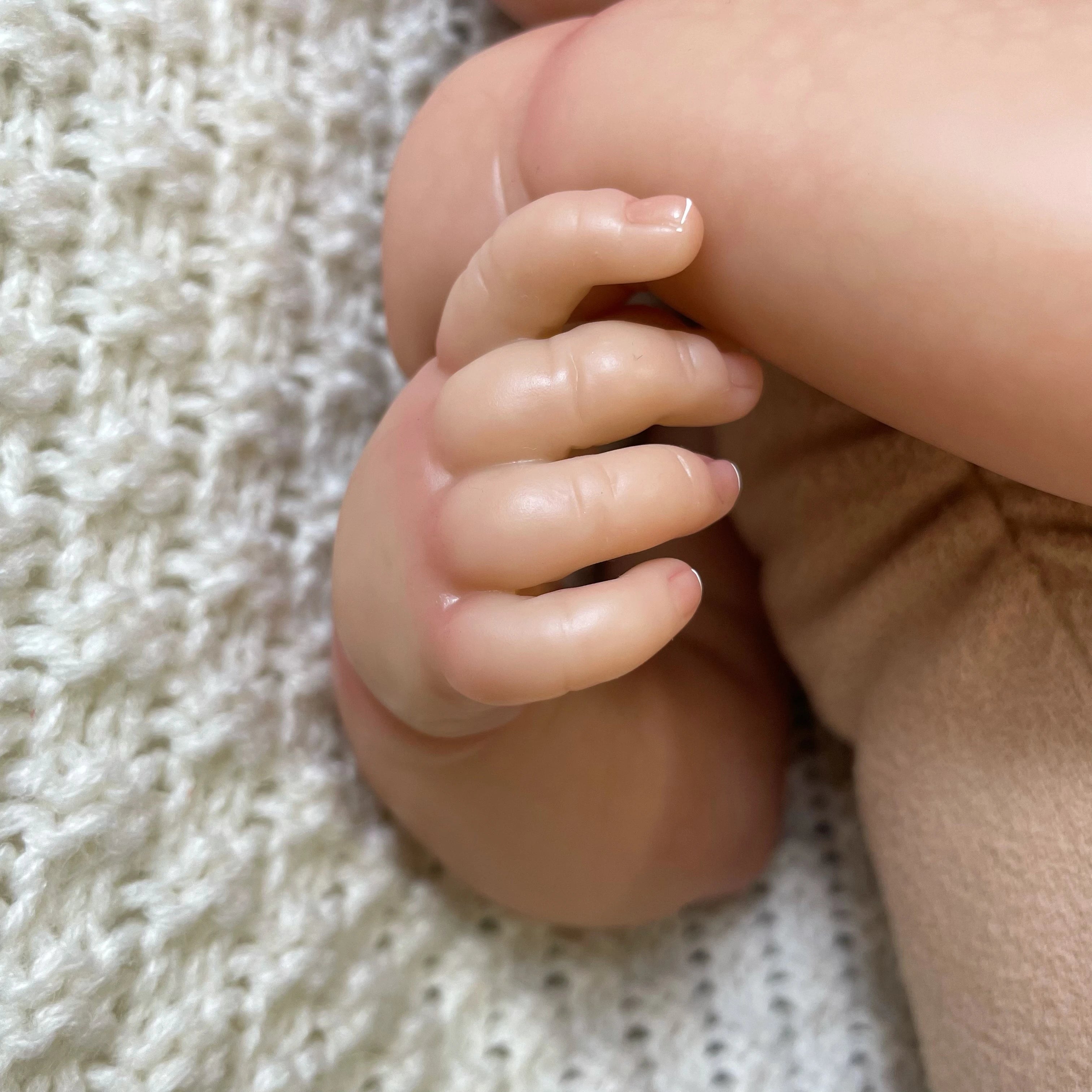 50CM Realistic Finished Bebe Reborn Silicone Vinyl Cloth Body Doll LouLou Handmade Toy For Girls Christmas Gift