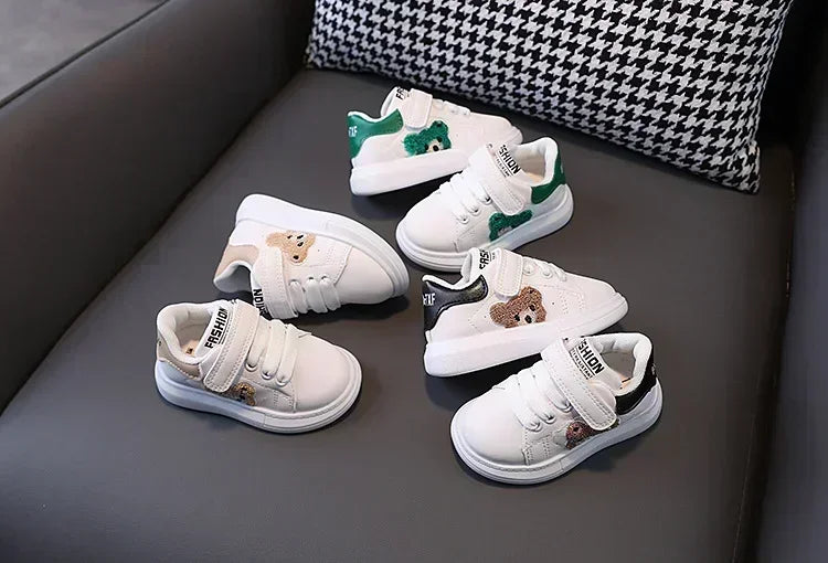 1-6 Years Old Children Autumn Sports Shoes Cat Paw Baby Girl Small White Shoes Casual Children Skate
