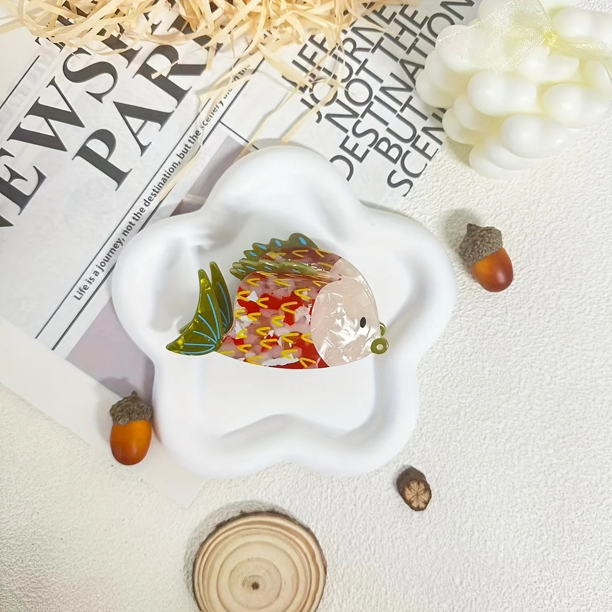 Cute Ocean Series Fish acetic acid Hair clip for women elegant Shark Clip Fashion Girl hair claw