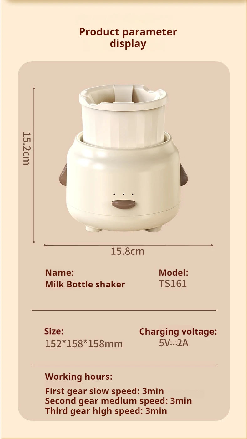 Electric Milk Bottle Shaker, USB Smart Intelligent Milk Powder Mixer, Lithium battery, Baby Formula Maker, Divine Device