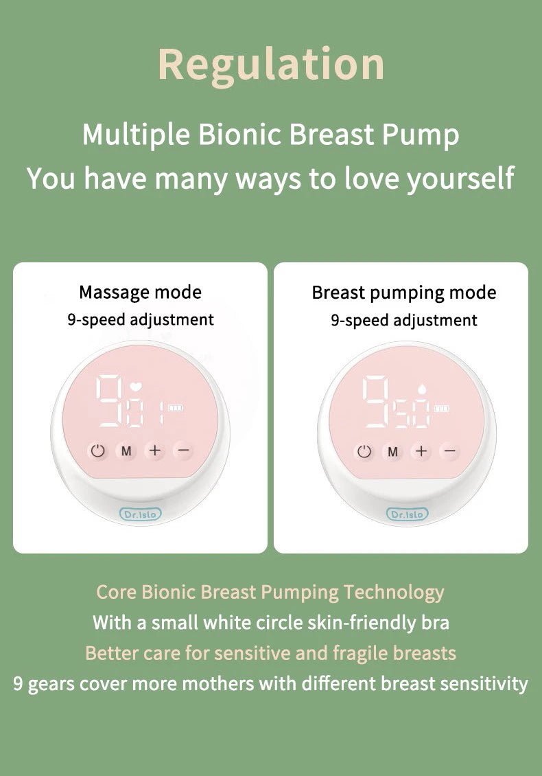 Electric Breast Pump Wearable Electric Breast Pump Milk Extractor Collector Portable Hands Free Silent Comfort Breast BPA-free