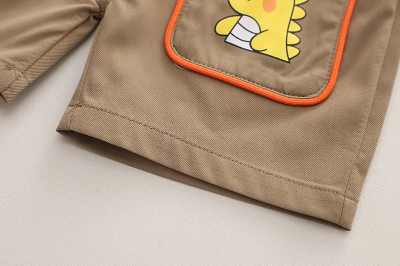 New Summer Baby Clothes Suit Children Boys Casual Cartoon Shirt Shorts 2Pcs/Sets Infant Outfits Toddler Costume Kids Tracksuits