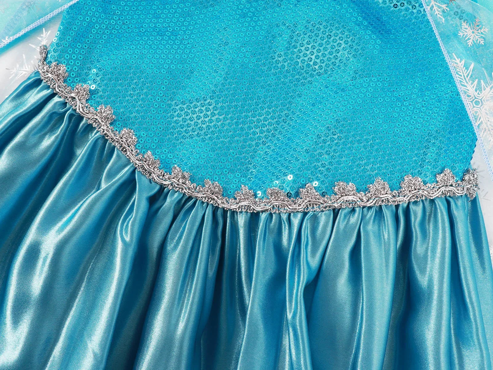 Disney Kids Girls Cosplay Frozen Elsa Anna Princess Dress Girl Mesh Ball Gown Carnival Birthday Clothes Snow Queen Elsa Costume