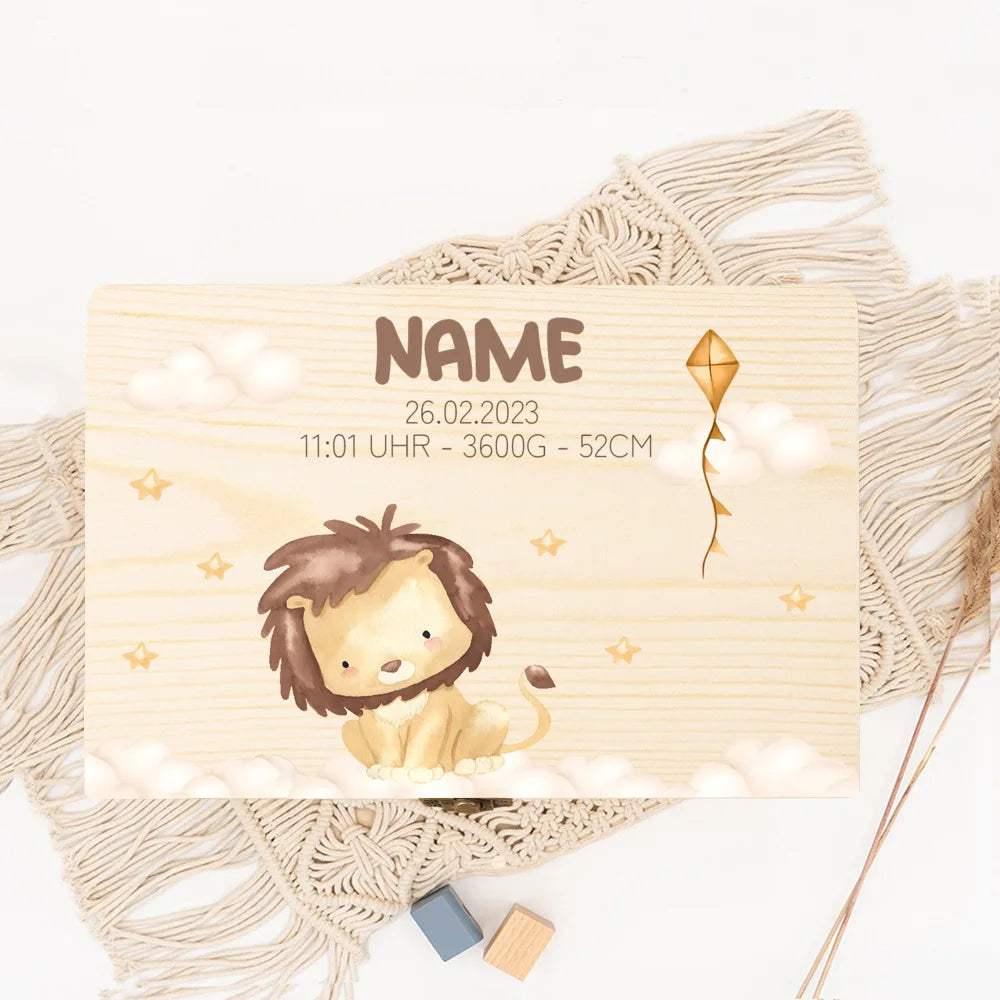 Personalised Wooden Keepsake Box Christening Gift for Boys and Girls Baby's First Keepsake Box Newborn Baby Gifts