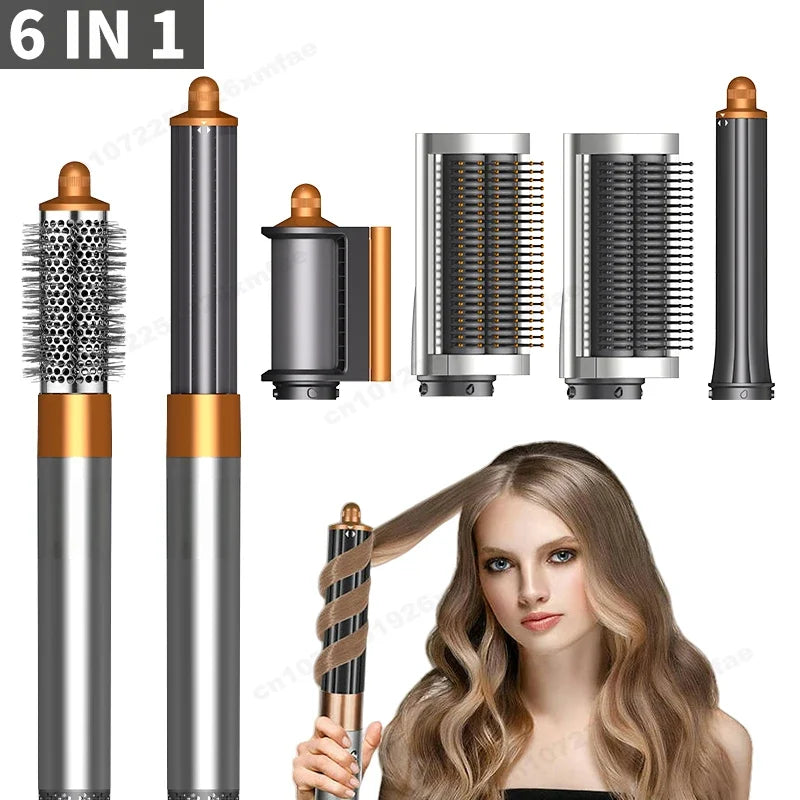 6-in-1 Hot Air Styler&Hair Dryer Brush Multi-Hair Styler Set with Auto-Wrap Curler Hair Styling Tools Gift for Women / Lovely