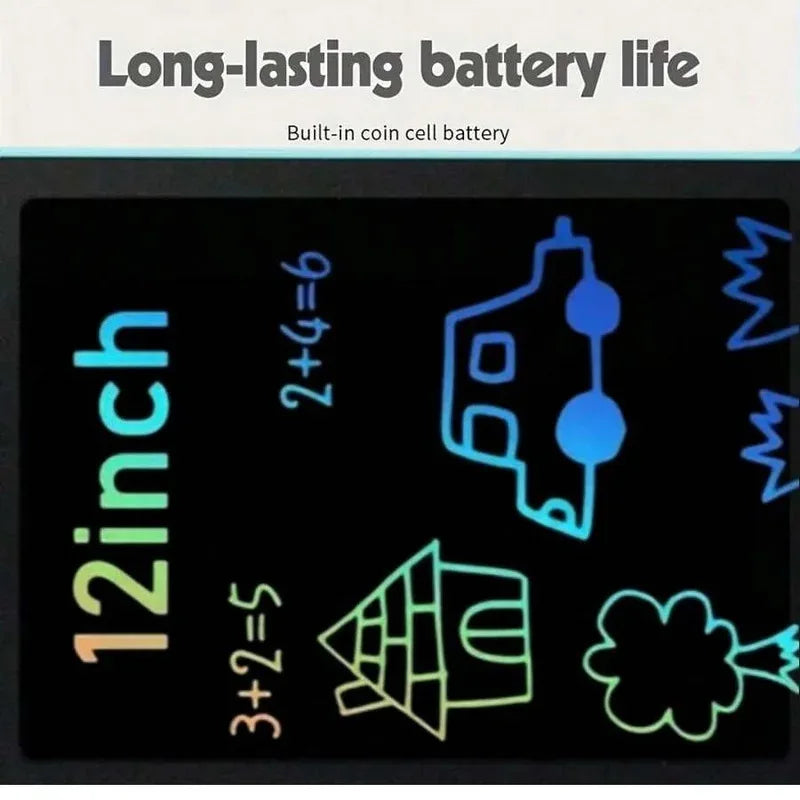 LCD Writing Tablet for Kids, Reusable Magic Drawing Board, Graffiti Sketchpad & Handwriting Blackboard, Eco-Friendly Educational
